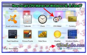 How to set CPU Meter on Windows 11