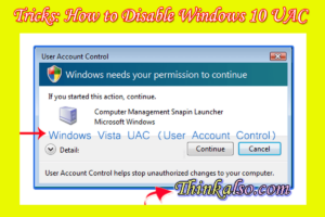 How to Disable Windows 10 UAC