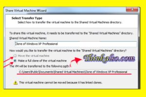 linked clone in virtual machine