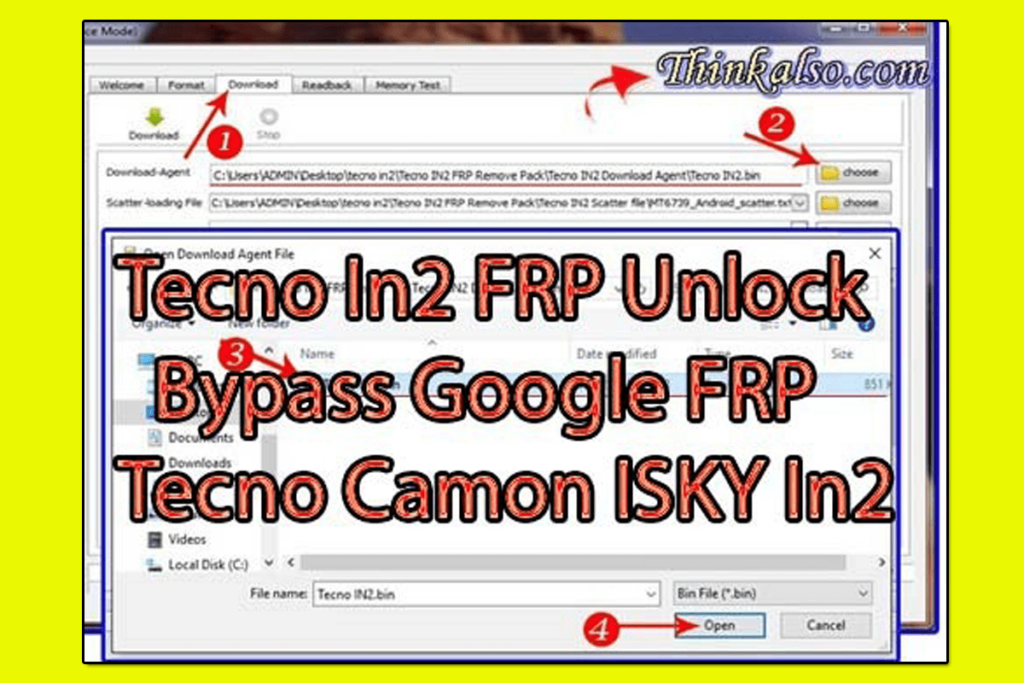 Tecno In2 FRP Unlock Bypass Google FRP Tecno Camon ISKY In2