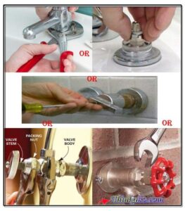 How to loose the screw of faucet easily