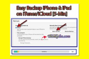 Backup iPhone on iTunes